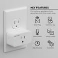 thumbnail image 3 of Merkury Smart Wi-Fi Plug - Smart Outlet Compatible with Alexa & Google, White (3-Pack), 3 of 10