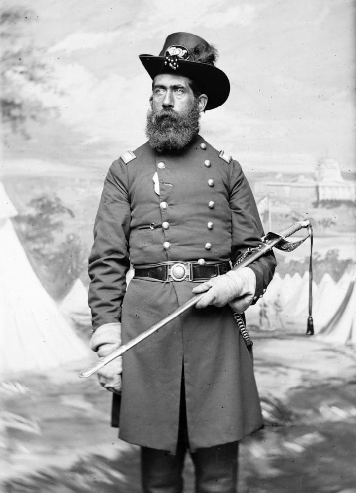 Civil War Union Soldier. Nlieutenant Colonel R. Peard Of Massachusetts