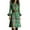 #350-Green, variant on AUNVITO Women's Plaid Pleated Dress with Round Neck and Bell Sleeves Mid-Length Casual Style