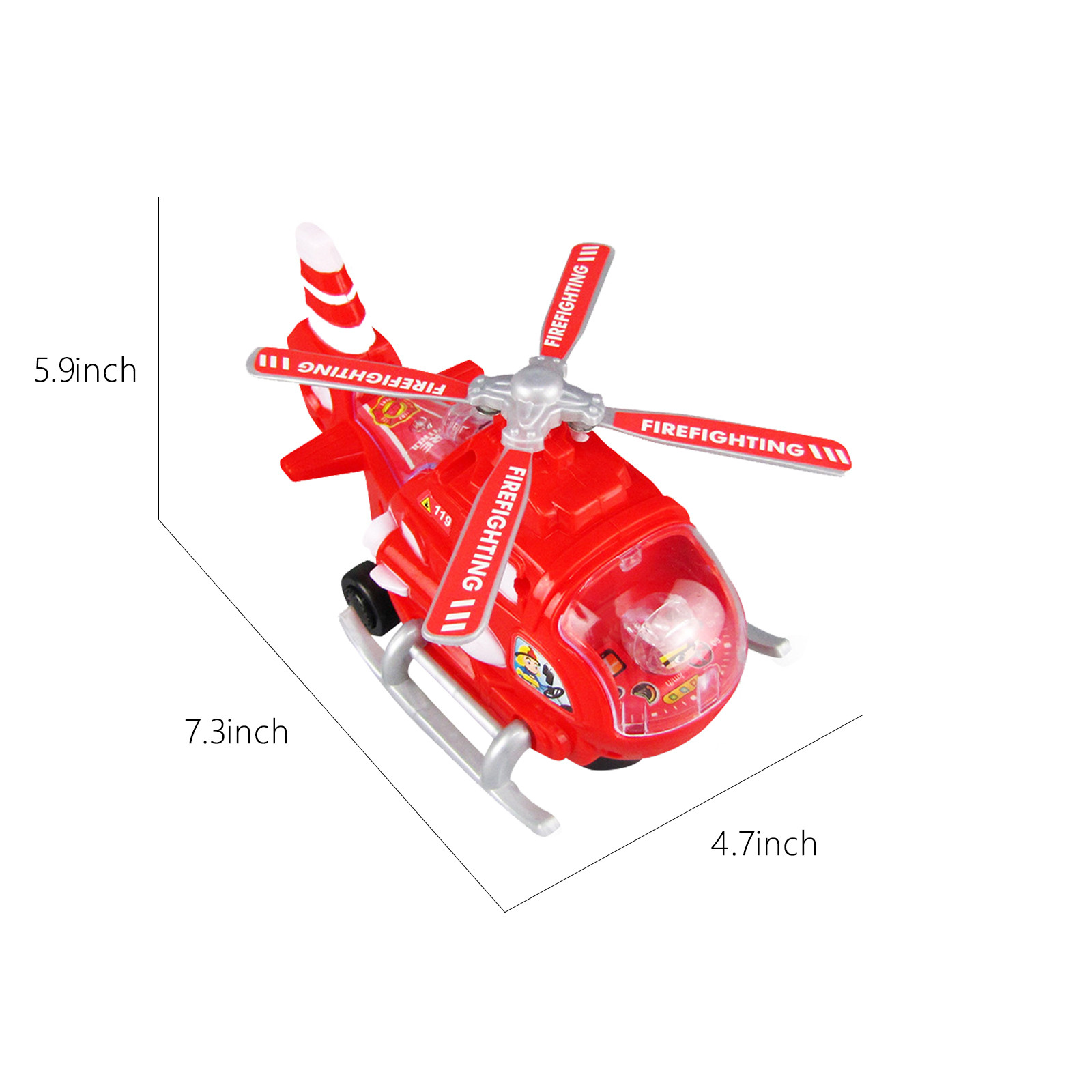 Qocolhg Helicopters Toys for Kids, Helicopter with 4D Stunning ...