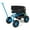Blue, variant on Costway Rolling Garden Cart Outdoor Gardening Workseat with Adjustable Height &Tool Storage Green