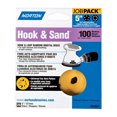 thumbnail image 1 of Disco de lijado Norton Hook & Sand, óxido de aluminio, 100 granos, 5 pulgadas, 1 of 1