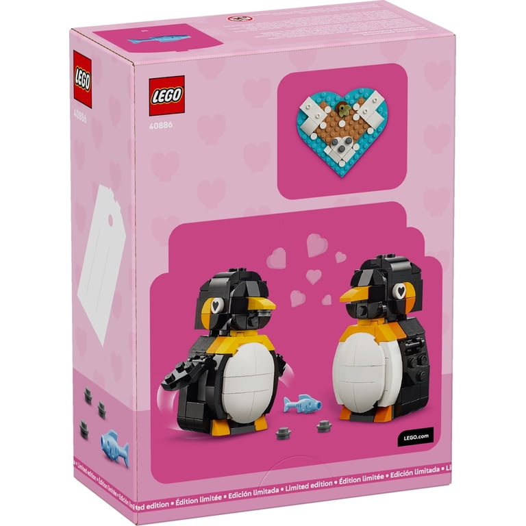 penguin  LEGO Penguins in Love Building Set – Cute Animal Display Model