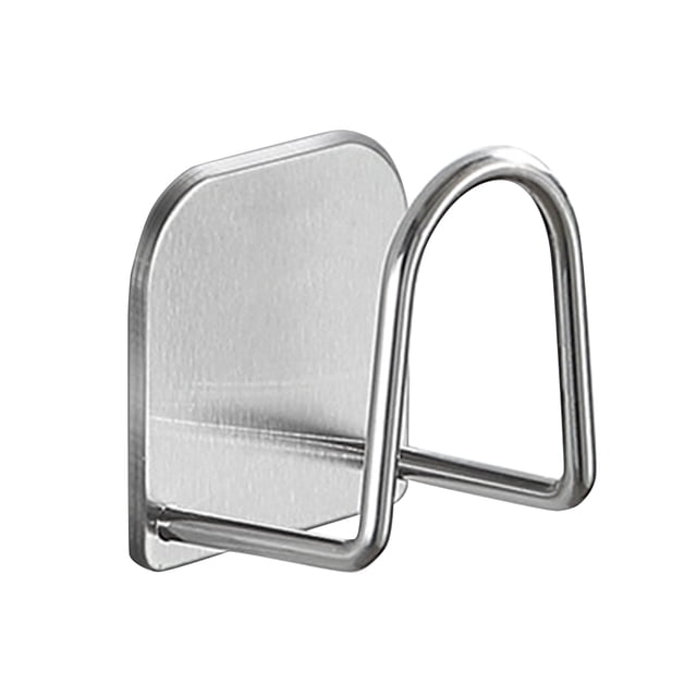 Storage Rack Stainless Steel Bathroom Sponge Holder Wall Mounted Kitchen Cling Film Shelf, Sponge Holder, Sanding