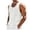 White, variant on Men's Vintage Distressed Sleeveless Tank Top, Casual Raw Edge Linen-Blend U-Neck Vest with Chest Pocket, Summer Beach Daily Outdoor Wear, Sizes S-3XL