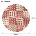 thumbnail image 6 of Pioneer Flower Floral Print Pattern Round Tablecloth 60"x60",Wrinkle Wipeable Table Cloth for Kitchen Dining Room Picnic Patio Party, 6 of 6