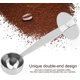 thumbnail image 5 of Cuchara de café de doble uso, medida y prensada, cuchara para granos de café, fácil de limpiar, cuchara de café inoxidable 2 en 1 para café, cacao, proteínas, etc., 5 of 5