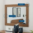 thumbnail image 3 of Dylan Mirror, Walnut, 3 of 5