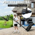 thumbnail image 3 of Outdoor Basketball Hoop – Adjustable Height 4.43 to 10ft, Portable Basketball Goal for Adults, Enlarged Base with PC Backboard, Ideal for Backyard, Driveway, and Indoor Use, Family Friendly, 3 of 7