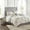 Queen Ivory#2, variant on Cotton Bedding Set 8 Piece Jacquard Comforter Set Navy/Silver Queen,Comforter Set