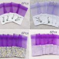 thumbnail image 3 of 24 Pieces Lavender Bags Empty Bags Purple String Gauze For Lavender, And Herbs, 3 of 5