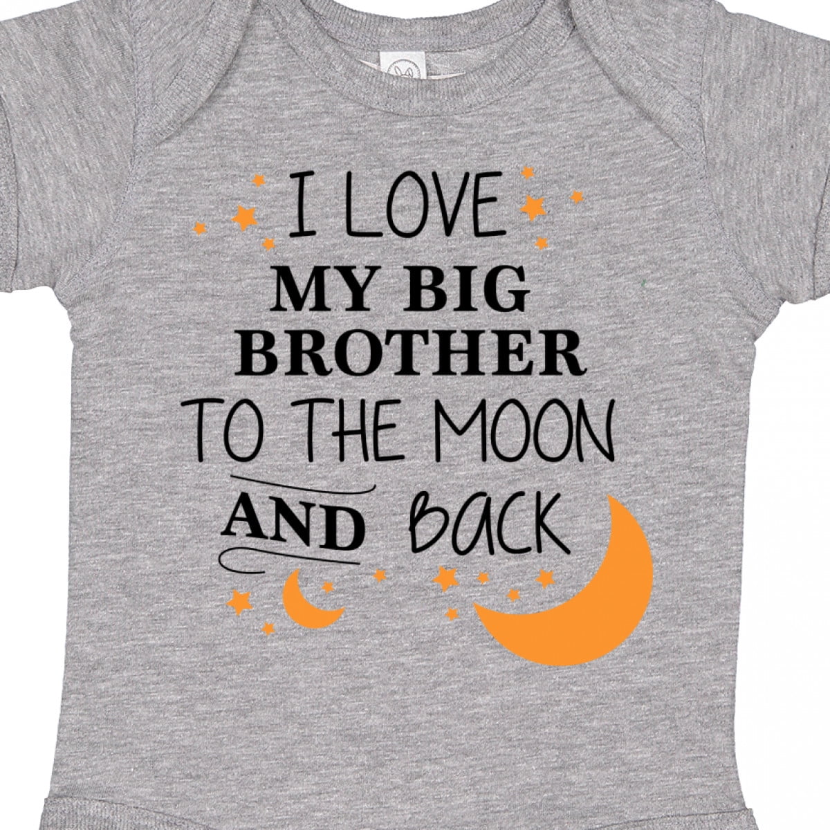 Inktastic I Love My Big Brother to the Moon and Back Boys or Girls Baby Bodysuit