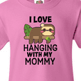 thumbnail image 4 of Inktastic I Love Hanging out with My Mommy with Sloth Youth T-Shirt, 4 of 5