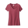 thumbnail image 3 of District ® Women's Very Important Tee ® V-Neck. DT6503 - Heathered Cardinal Size L, 3 of 4