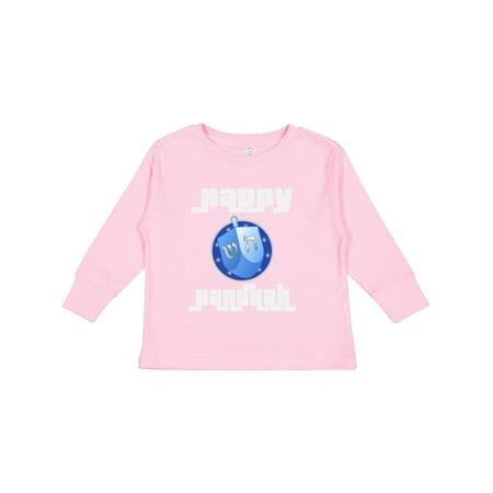 

Inktastic Happy Hanukkah Dreidel Gift Toddler Boy or Toddler Girl Long Sleeve T-Shirt