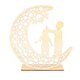 thumbnail image 4 of Wooden Ramadan Decoration Eid Moon Star Led Decorative Light Furnishing Crafts, 4 of 5