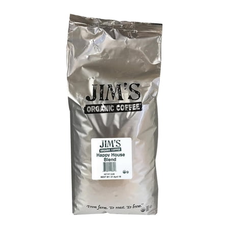 Jim'S Organic Coffee Happy House Coffee Beans, 5 Lb
