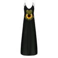 thumbnail image 3 of Vestido largo HUOGUO vestido sin mangas con cuello en V y estampado para mujer, 3 of 5