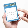 thumbnail image 2 of Transparent Basic Standard Digital Calculator Solar Power Desktop Pocket Size Mini Handheld For Students Use, 2 of 4