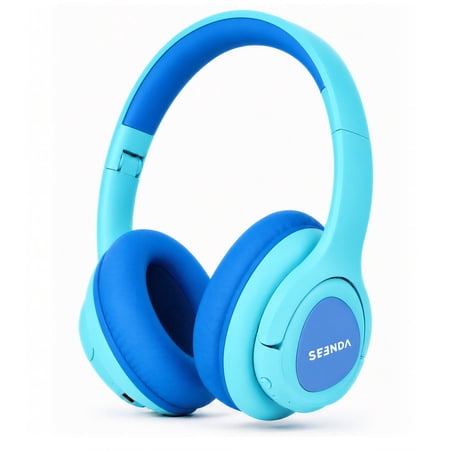Kids Bluetooth Headphones, 60H Playtime, Volume Limited 85/94dB, Bluetooth 5.3, Foldable Wireless Headphones for Kids with ANC & HD Mic