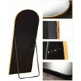 thumbnail image 6 of BEAUTYPEAK 76"x34.1" Arch Full Length Mirror Oversized Floor Mirrors for Standing Leaning, Gold, 6 of 7
