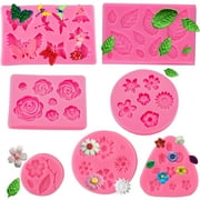 Winerming Silicone Mould for Flower and Butterfly Candy - for Cake Decoration,Chocolate Fudge, Polymer Clay