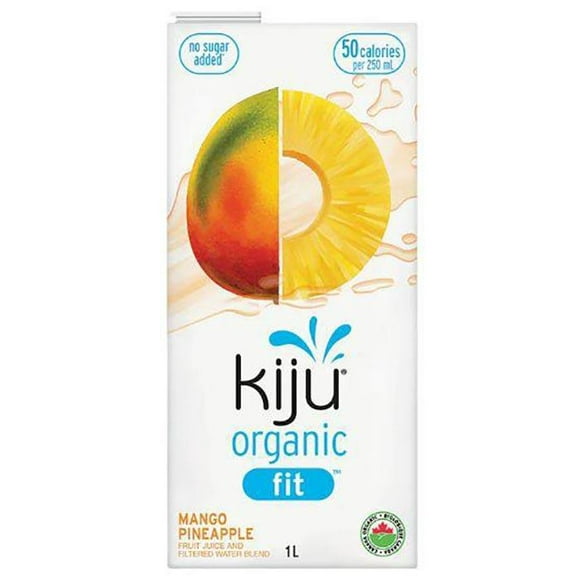 Kiju - Jus de Fruits Ajusté et Mélange d'Eau Filtrée Bio, 1L Multiples Saveurs