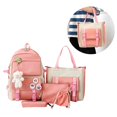 thumbnail image 1 of Juego de bolsos de lona para estudiantes, juego de 5 bolsos escolares, juego de bolsos, juego de bolsos escolares creados magistralmente, 1 of 9