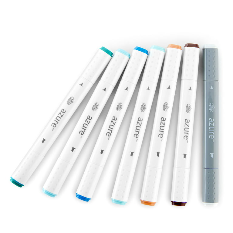 Royal & Langnickel - Azure Dual Tip Alcohol Marker Set 7pc - Grayscale