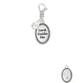 thumbnail image 2 of Delight Jewelry Lord Guide Me - Silvertone Clip on Charm with Clear Crystal Drop, 2 of 4