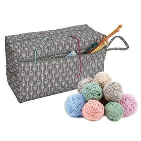 Woolen Yarn Storage Bag Knitting Crochet Ball Holder Tote Organizer Bag Basket M