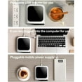 thumbnail image 2 of Calentador de tazas de café, calentador de tetera eléctrico de 3 configuraciones de temperatura con protección automática de alta temperatura para calentar café, leche, té, uso en el hogar y, 2 of 5