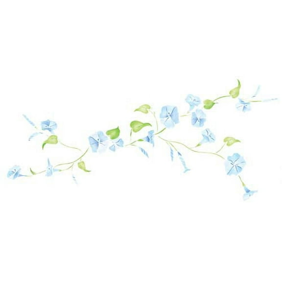 Morning Glory Flower Wall Stencil SKU #3252 by Designer Stencils