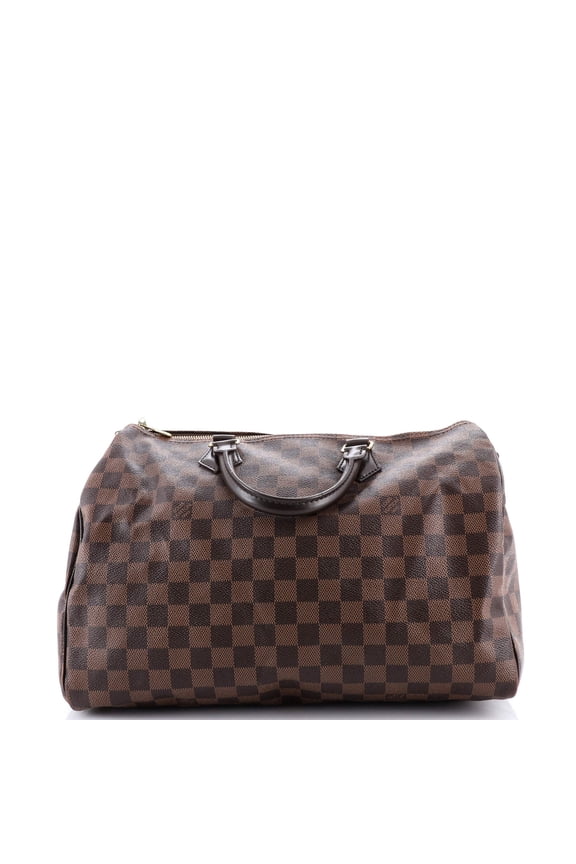 Pre-Owned Speedy Bandouliere Bag Damier 35 By Rebag