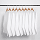thumbnail image 2 of Camiseta de manga larga 100 % algodón de cuello redondo, holgada, versátil, para hombre y mujer, de color blanco puro, 2 of 5