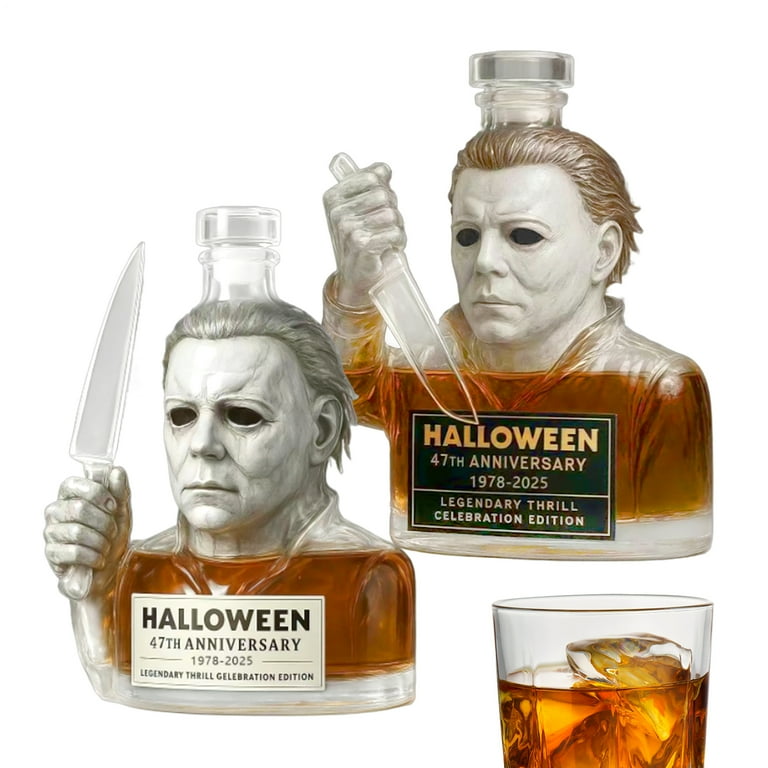 Halloween Michael Myers 47th Anniversary Bottle Decanter
