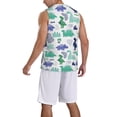 thumbnail image 2 of Honeii Dinosaur print basktball shirt for men and women, Unisex basketball jersey for Theme party-4X-Large, 2 of 6