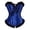 Blue, variant on Gyujnb Halloween Women Solid Striped Shapewear Corset, Satin Weave for Themed Party Evening Social Outings,XL