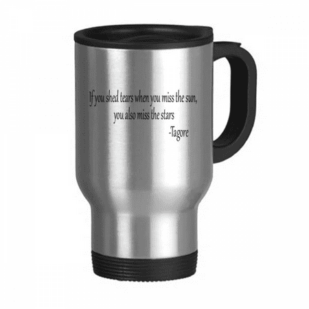 

Qoutes Healing Sentences Star Tear Cheer Up Travel Mug Flip Lid Stainless Steel Cup Car Tumbler Thermos