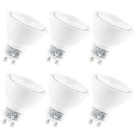 Elegant Lighting GUCOB-7-D-50-35 7 Watt Dimmable GU10 LED Bulb 5000K - Pack of (Best Gu10 Led Bulbs For Bathroom)