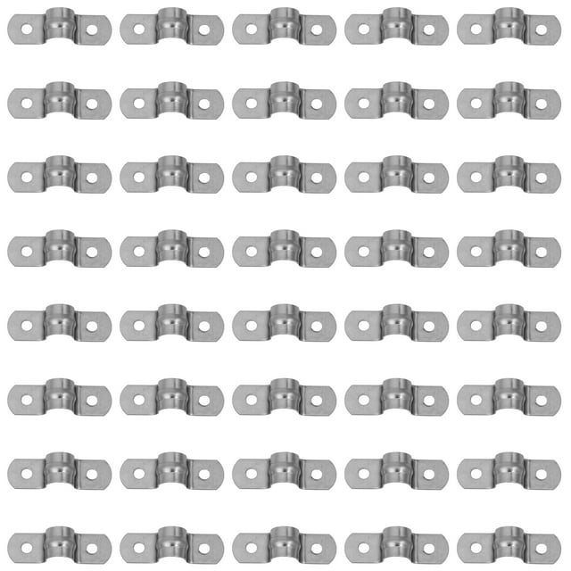 40Pcs Stainless Steel Plumbing Pipe Saddle Clips U Shaped Saddle Clamps (M10)