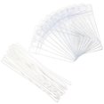 thumbnail image 2 of 10Pcs Luggage Tags PVC Holders Clear Luggage Tag Bag Sleeve Protector with Hanging Strap, 2 of 4