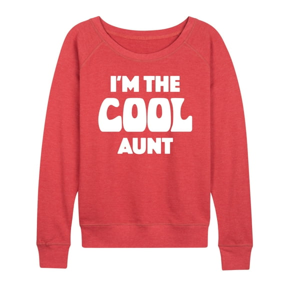 Instant Message - I'm The Cool Aunt - Women's Lightweight French Terry Pullover