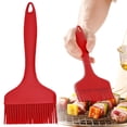 thumbnail image 2 of Heat Resistant Silicone Basting & Pastry Brushes, BPA Free, Easy to Clean & Dishwasher Safe, Spread Oil Butter Sauce Marinades, for BBQ Grill, Baking and Daily Home Kitchen Cooking,Red, 2 of 3