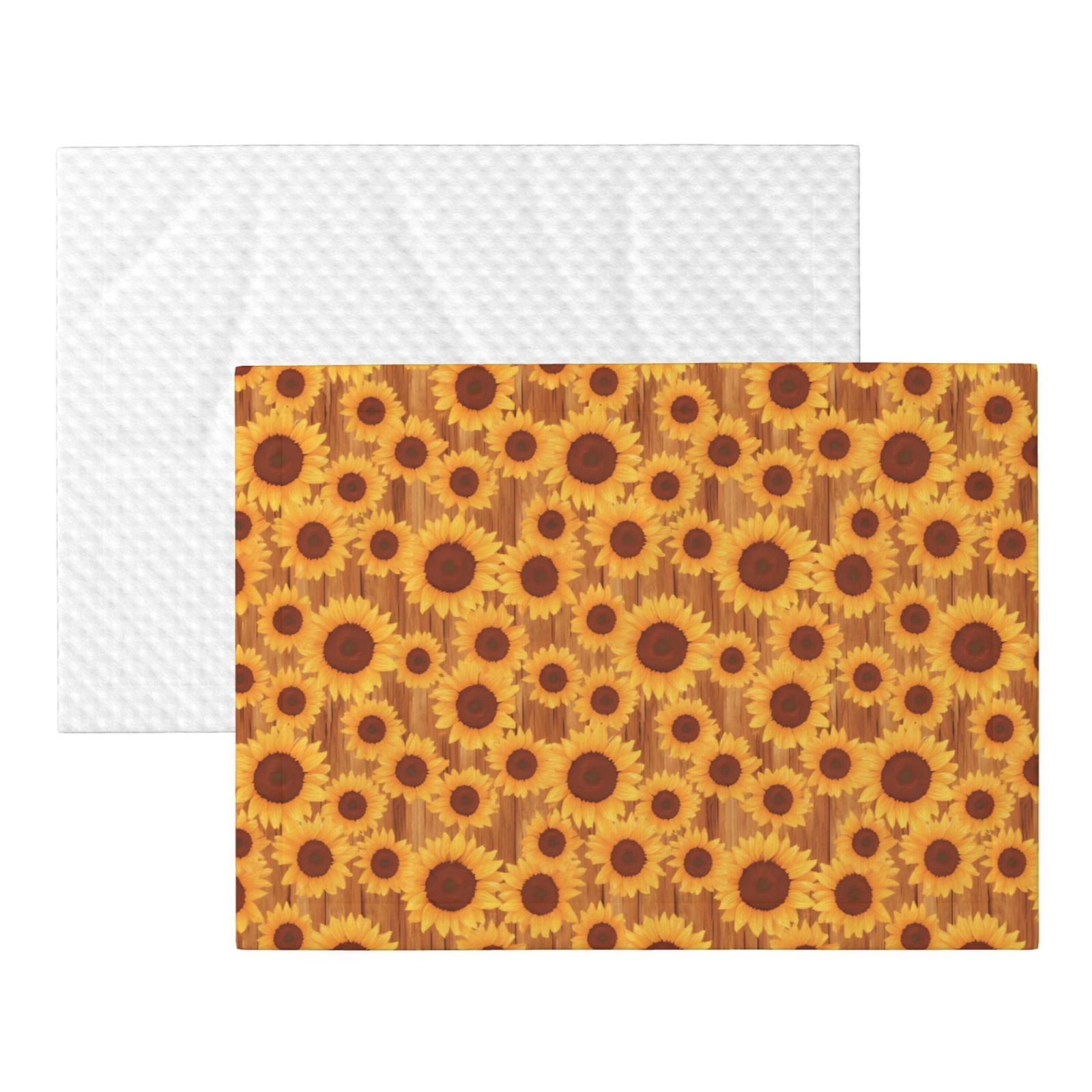 Naloa Brown Wood Grain Sunflower A Dog Blanket, 3 Sizes Cat Blanket for Indoor Cats Large Medium Small Dog Gifts-Large