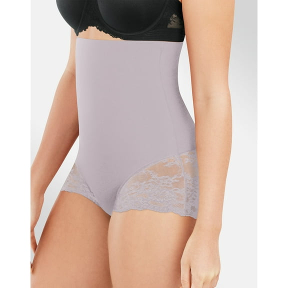 Maidenform High-Waist Lace Shaping Brief Gloss S Women's