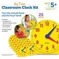thumbnail image 2 of Learning Resources Classroom Clock Kit - Preschool Must Have, Teaching Time Activity , About Flash Time Cards, Montessori Toys, Math Manipulatives, G, 2 of 8