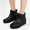 Black, variant on Women's Rain Boots Fashion Low Cut Short Tube Plastic Comfortable Water Shoes with Non Slip Soles Warm Water Proof Rubber Boots Purple 7.5 Wide