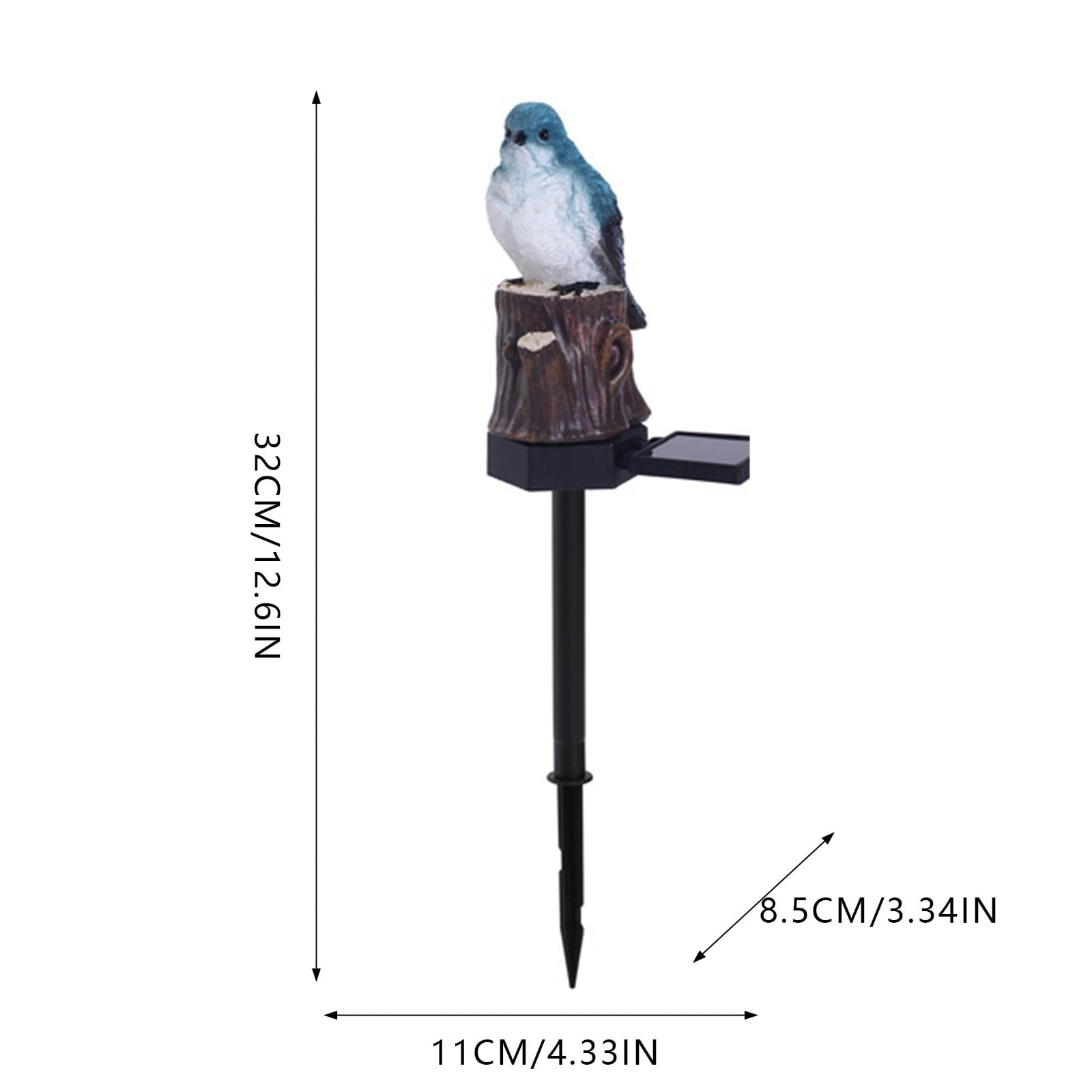 Solar Outdoor Ground Insert Light, Cute Animal Resin Light Stakes Ornaments, Solar Garden Lights Statues Decor, for Yard, Lawn, Pathway, Walkway, Gifts for Housewarming, Animal Lovers