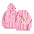 thumbnail image 2 of Christian Hoodies for Women 2025 Faith Over Fear Hoodie Christian Hoodie with Pockets Hooded Sweatshirt Women Pullover, 2 of 8